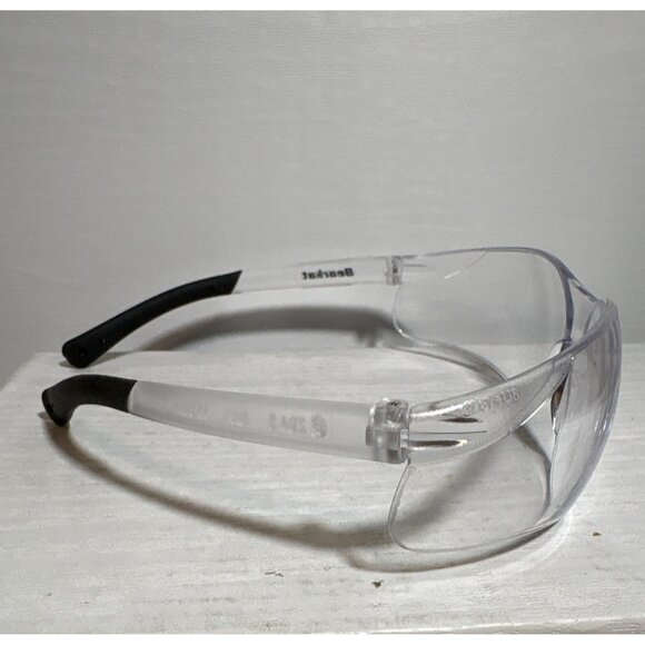 Bearkat Clear Safety Glasses With Black Arms Scratch-Resistant Lightweight 113mm - Picture 2 of 6